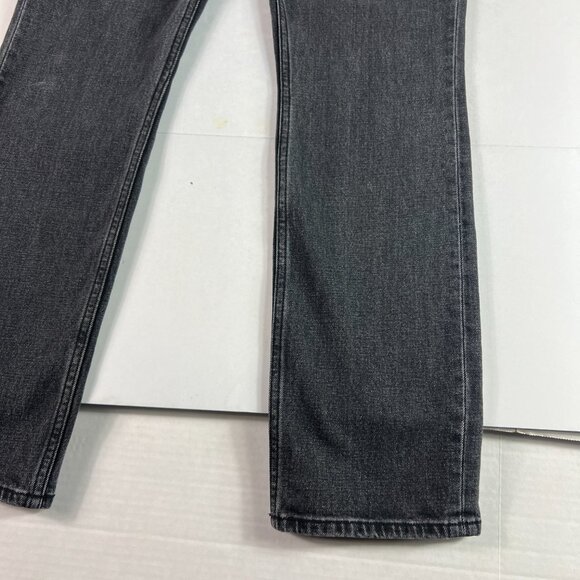 Abercrombie Fitch Jeans Women 29x31* Slim Straight High Rise Black Denim Tag 28L - Picture 5 of 16